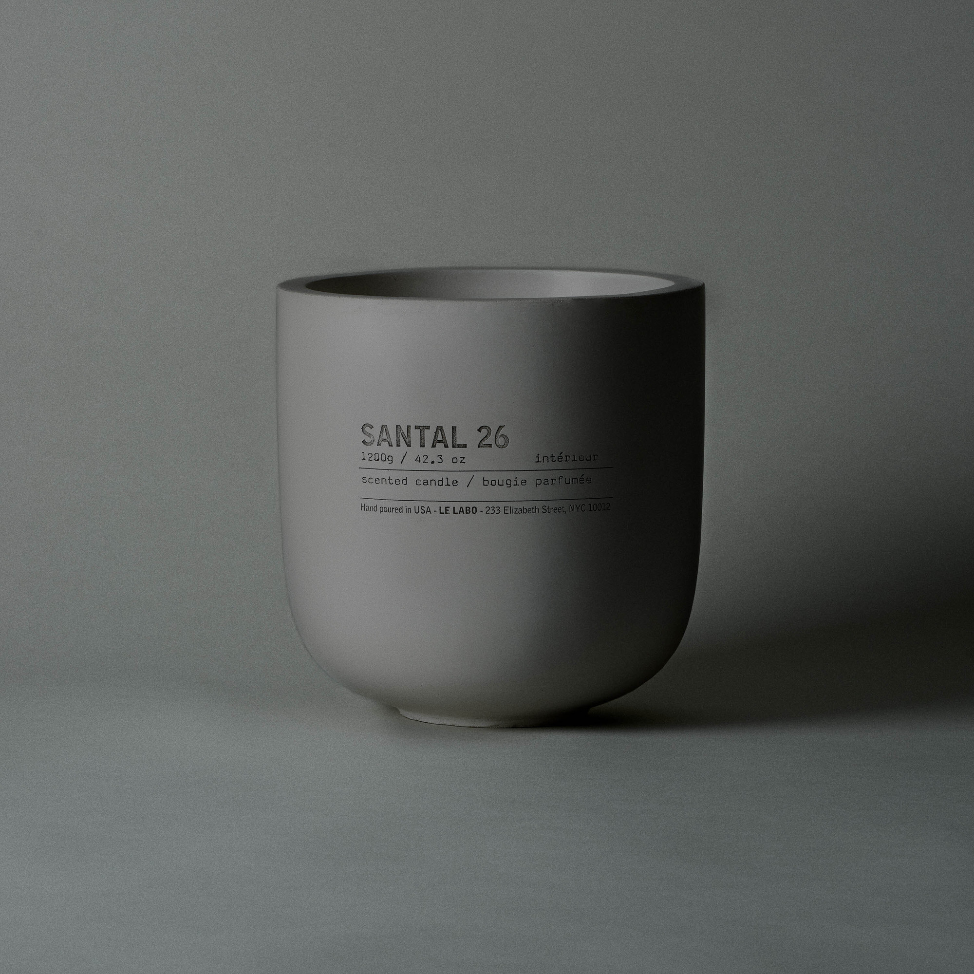 le labo large concrete candle