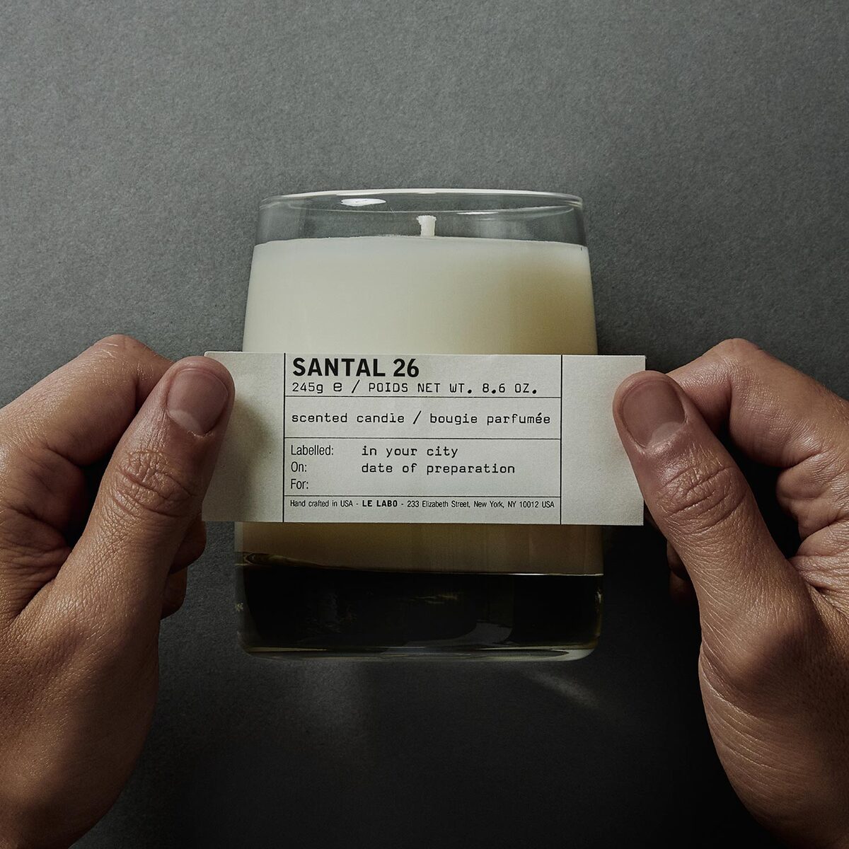 SANTAL 26 & CANDLE LID SET | Classic Candle & Candle Lid | Le Labo